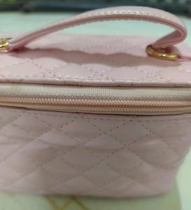 Mac Quilted Vanity Bag - Baby Pink
