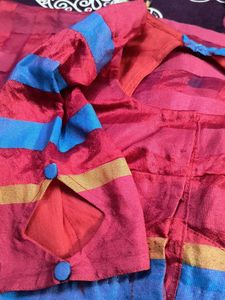 Vintage Checkered Saree
