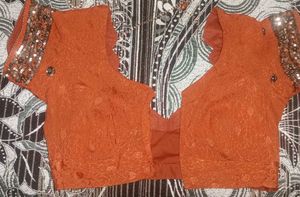 Brown Color Saree