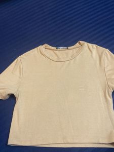 Zara cotton jersey Top