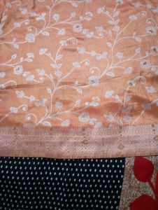 Beautiful Peach Seroskhi Work Suit