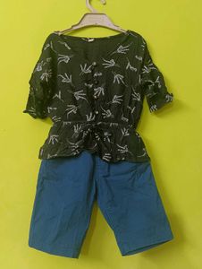 Set Of Top And Shorts