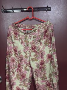 Floral Print Pajama Set
