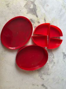 Red Floral Storage Box
