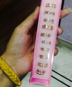 Adjustable 10 Piece Ring Set