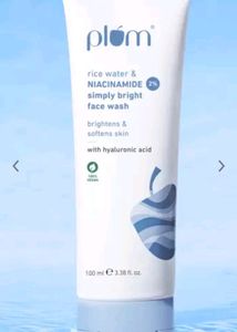 Plum rice water And Hyarulonic Acid Facewash