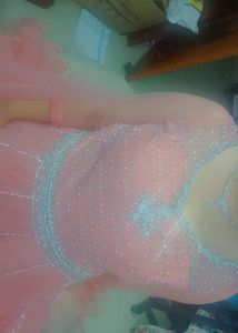 Elegant Peach Gown