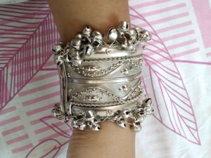 Oxidised Silver Bangle