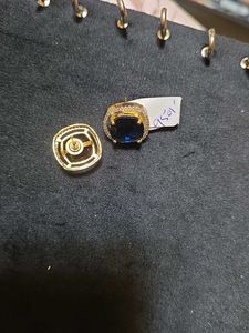 Blue Square Zircona Studs