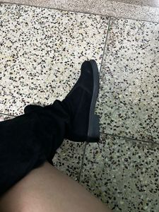 Black Thigh High Boots