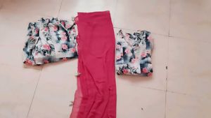 Floral Print Salwar Suit with dupatta