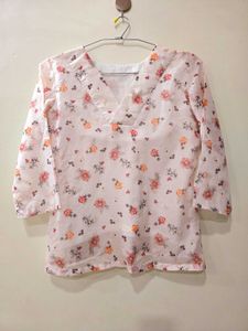 Printed Silk Top