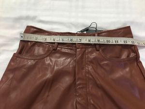 Highwaisted Faux Leather Shorts Waist 26-28