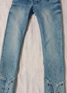 Unique High-Waisted Denim Shorts