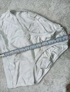 White Cotton High-Waisted Panties