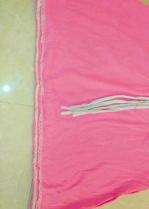 Pink Lace Trim Tunic