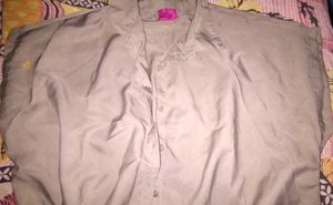 Olive Green Button-Down Shirt