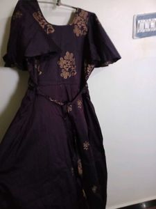 Purple Floral Dress