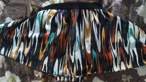 Abstract Print Button-Up Shirt