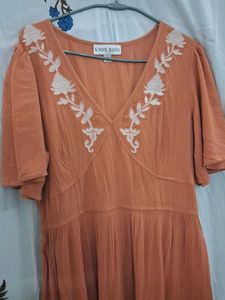 Boho Embroidered Dress