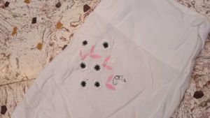 Vintage Embroidered White Blouse