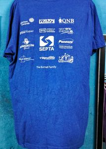 Oversized T shirt Blue Coloured
