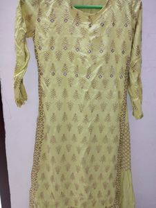 Like Gown One Pice Yellow Dresss  Pure Cotton 😍🥰❤its Very Comfortable