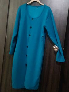 Blue Long Sleeve Dress