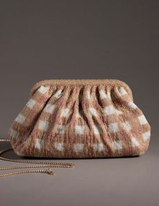 Vintage Beaded Floral Clutch