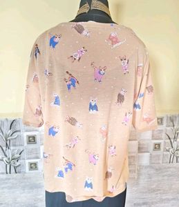 BOGO🎁Buy One Get 1 Free🎁L-XL Cat Print T-sh