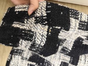 Textured Black &amp; White Jacket