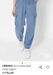 Blue Urbanic Cargo Joggers