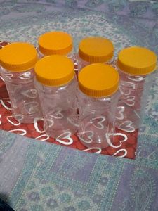 Plastic Food Storage Containers - Set of 6