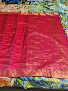 Pink Pure Kanchipuram Silk Saree