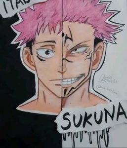 Sukuna And Itadori Artwork (With Frame)