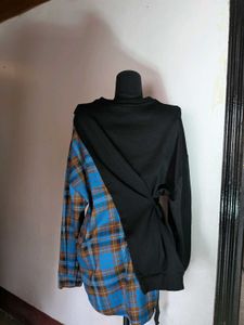Unique Plaid Patchwork Top