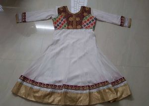 New Net Stone Work Emboidered Anarkali Suit set !