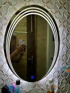 Spark Glass Oval LED Touch Sensor Light
