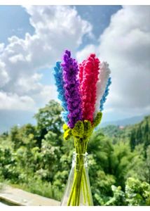 Colorful Knit Lavender Decor