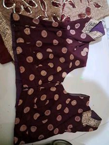 Brown Colour Saree