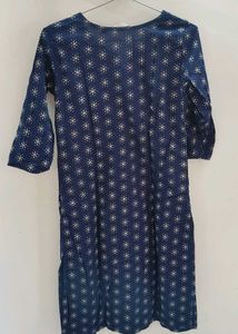Blue Printed Kurta