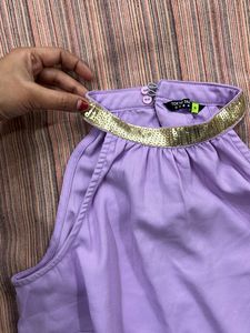 Lilac Halter Neck Top