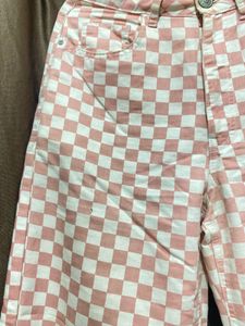 Red Shorts &amp; Pink Checkered Pants
