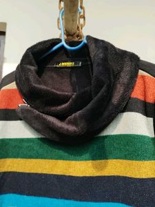 Striped Turtleneck Sweater