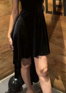 Velvet Hi-Lo Mini Dress