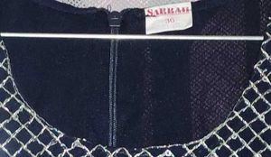 One Time Wear Navy Blue Designer Sharara For Girl