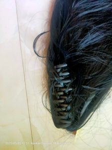 Black Synthetic Hair Piece