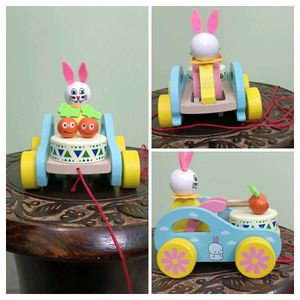 New Bunny Wooden Car Toy