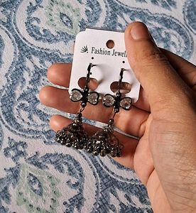 Black Jhumkas