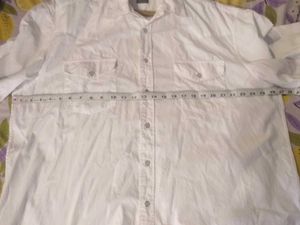 Vintage White Western Shirt For Men
